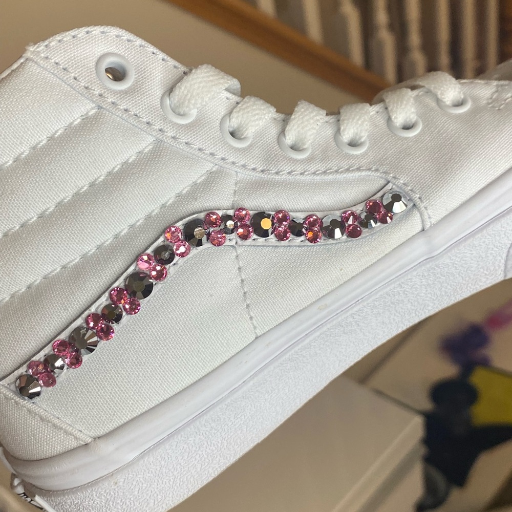 💎💎RHINESTONED VANS Sk-8-HI SIZE 3